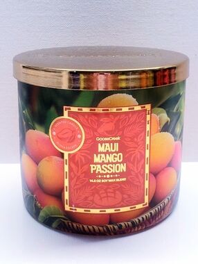 Goose Creek MAUI MANGO PASSION Large 3-Wick Scented Candle, 14.5 Oz